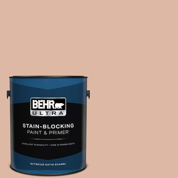 BEHR ULTRA 1 gal. #ECC-60-1 Coral Bay Satin Enamel Exterior Paint & Primer