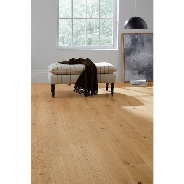 Sunlight White Oak 1/2 in. T x 7.5 in. W Water Resistant Engineered Hardwood Flooring (31.09 sqft/case)