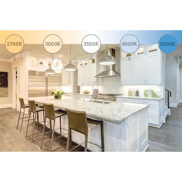 Halo Selectable 8 inch CCT and Lumens New Construction Canless Recessed LED Kit