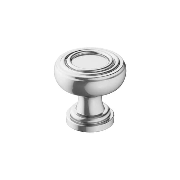 Amerock Ville 1-1/8 in. (29mm) Traditional Polished Chrome Round Cabinet Knob