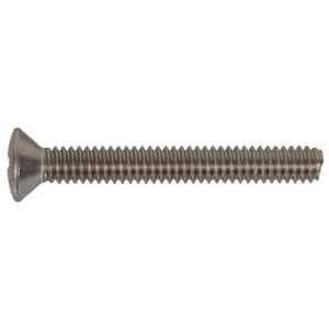 18-8 Stainless Steel Oval Head Phillips Machine Screw #6-32 x 1/2"