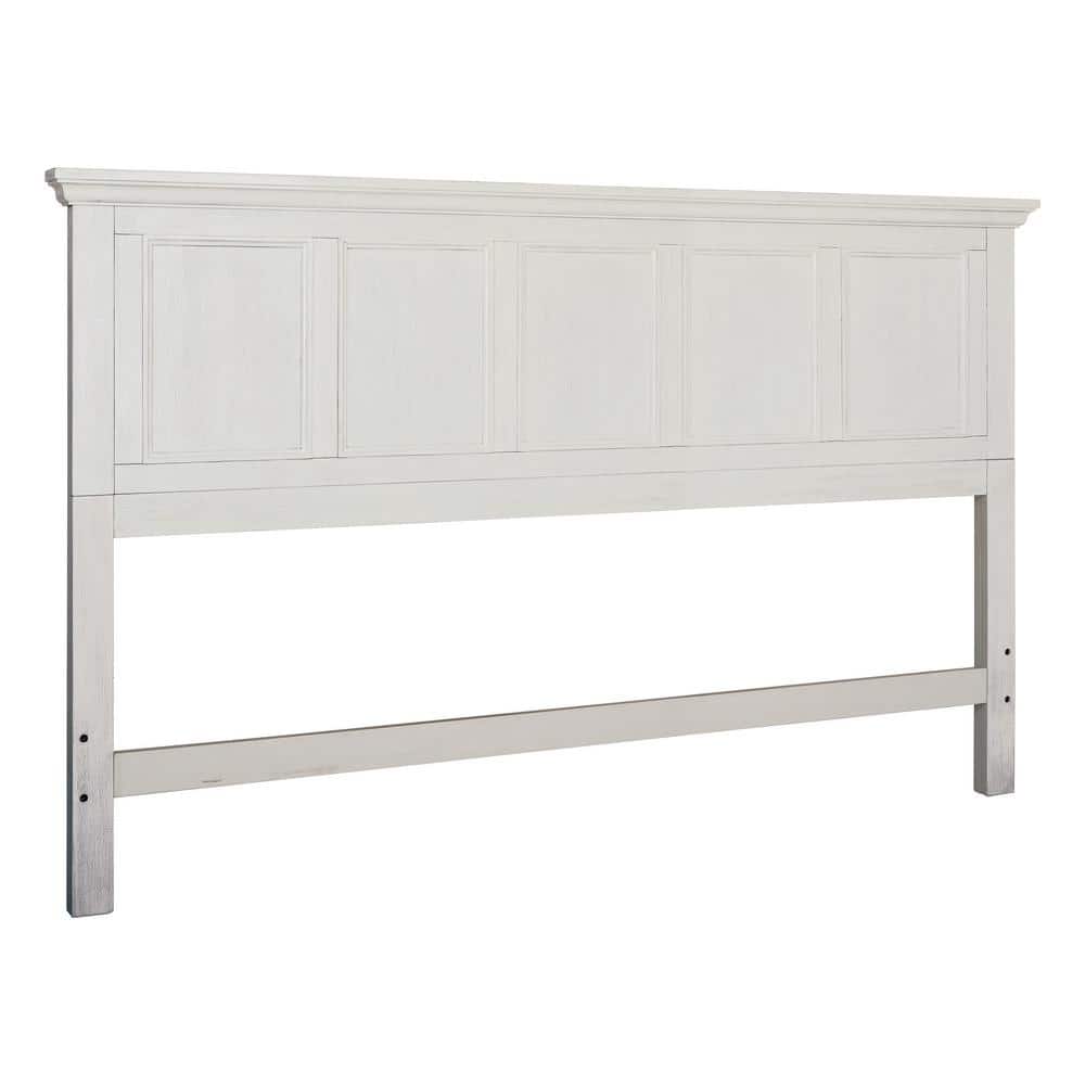 Rustic White King 3-Piece Farmhouse Bedroom Set