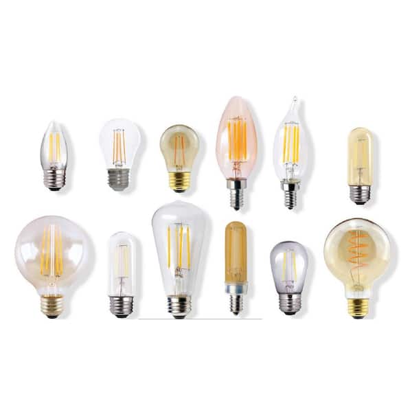 Halco Lighting Technologies 60-Watt Equivalent 5-Watt B11 Dimmable LED Clear Filament Antique Vintage Light Bulb 3000K 85060 Halco Lighting Technologies 60-Watt Equivalent 5-Watt B11 Dimmable LED Clear Filament Antique Vintage Light Bulb 3000K 85060