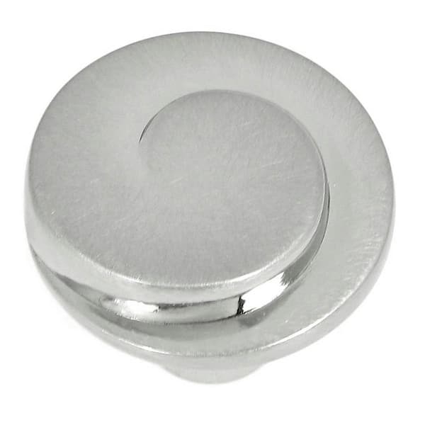 Stone Mill Hardware Hawthorne 1-1/8 in. Satin Nickel Round Cabinet Knob (10-Pack)