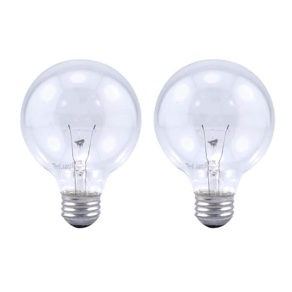 Photo 1 of 25-Watt Double Life G25 Incandescent Light Bulb (2-Pack)