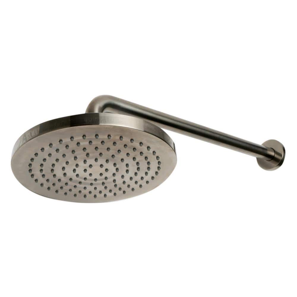 Brushed Nickel Adjustable Height Rain Shower System with Handheld