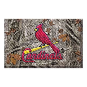 MLB - St. Louis Cardinals 19 in. x 30 in. Outdoor Camo Scraper Mat Door Mat