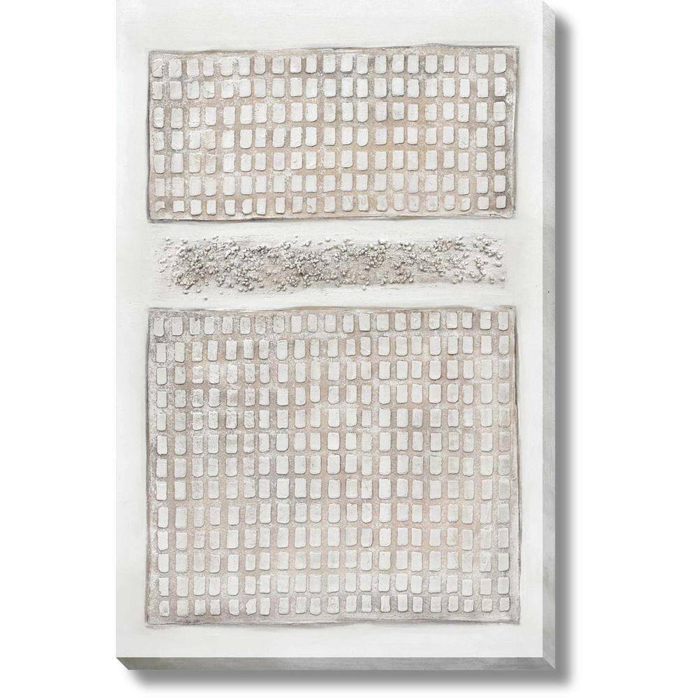 Classy Art 1-Piece Unframed Mixed Media Abstract Wall Art 59.1 in. x 39 ...