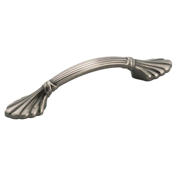 Amerock Natural Elegance 3 in (76 mm) Center-to-Center Pewter Drawer Pull