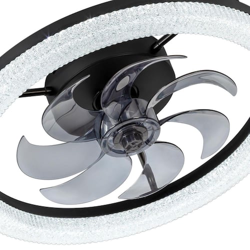 Grover 20 in. Flush Mount Ceiling Fan with 7 PC Blades, 6-Speed DC Motor, 3-Color Light, Remote Control, Timer & Memory Ceiling Fans