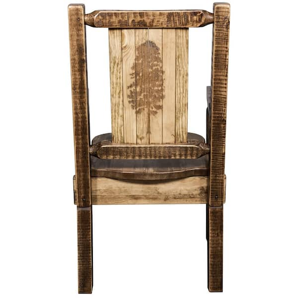 Pine best sale captains chair