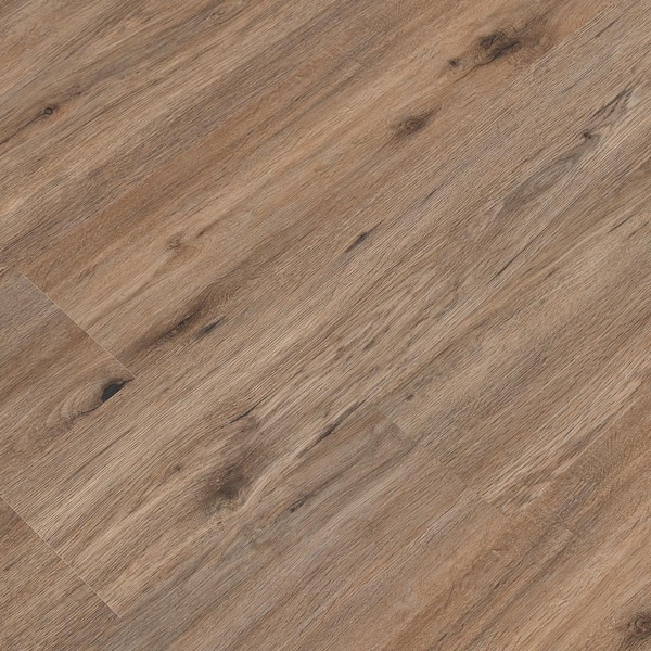 Nouveax Toffee Brown 12-mil x 7-3/32-in W x 60-in L Interlocking Luxury Vinyl  Plank Flooring (18.01-sq ft/ Carton) in the Vinyl Plank department at