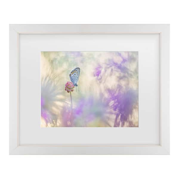 Trademark Fine Art Henrik Spranz Pulsatilla Meadow Matted Framed Photography Wall Art 13 in. x 16 in