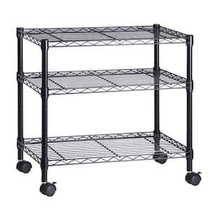 Iris 3-Drawer Plastic Wheeled Storage Cart in Black (2-Pack) 599502 - The  Home Depot