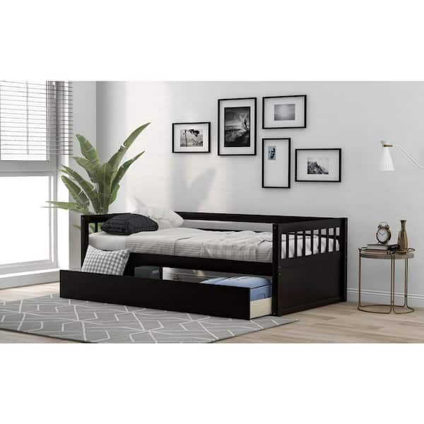 Images Thdstatic Com E710a541 A3aa 4, Espresso Twin Bed Frame With Storage Ikea