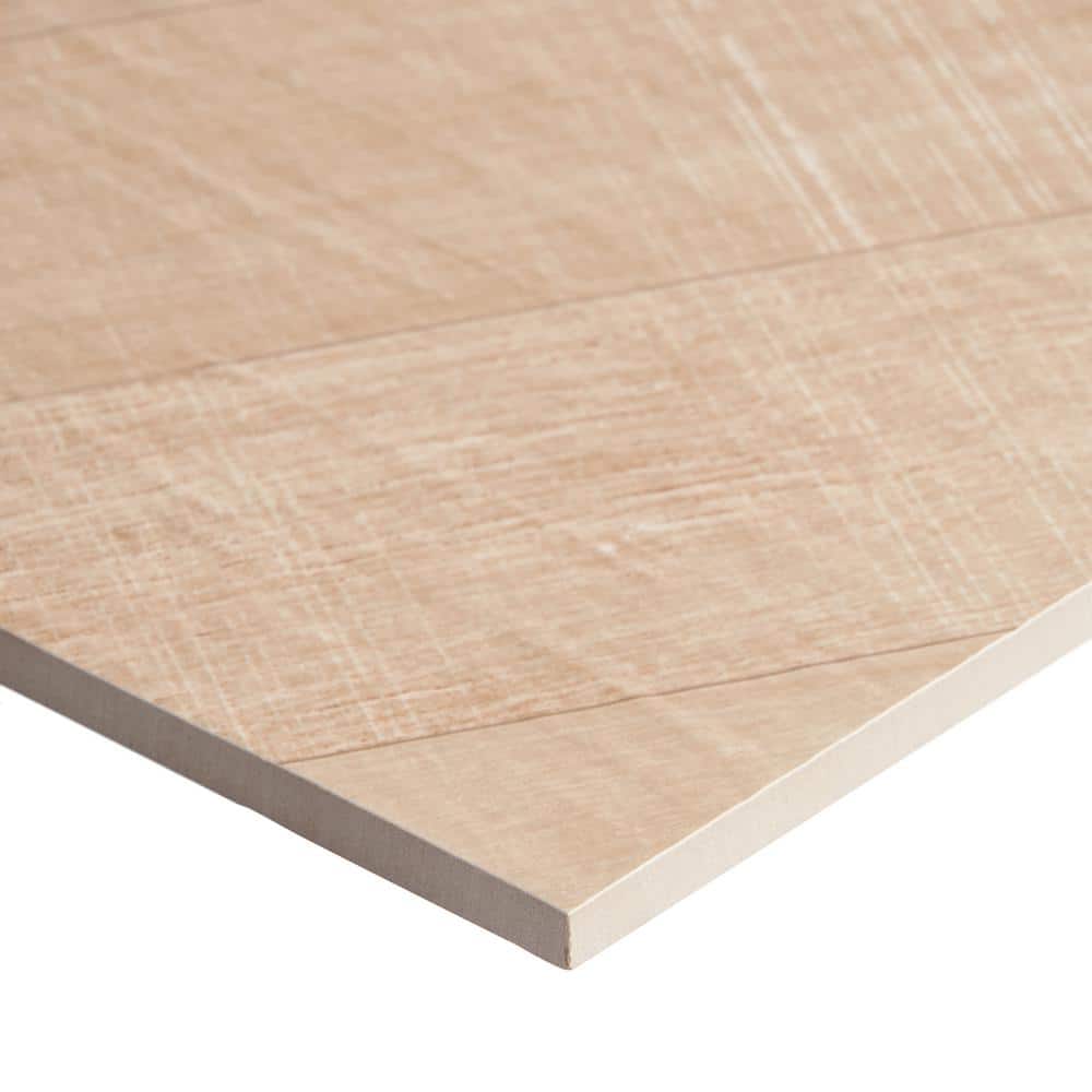 Maple Brown 24x48 Matte Porcelain Chevron Floor and Wall Tile