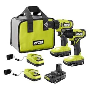 ONE+ 18V Cordless 2-Tool Combo Kit with (2) 1.5 Ah Batteries, and Charger w/ 2.0 Ah Battery and Charger