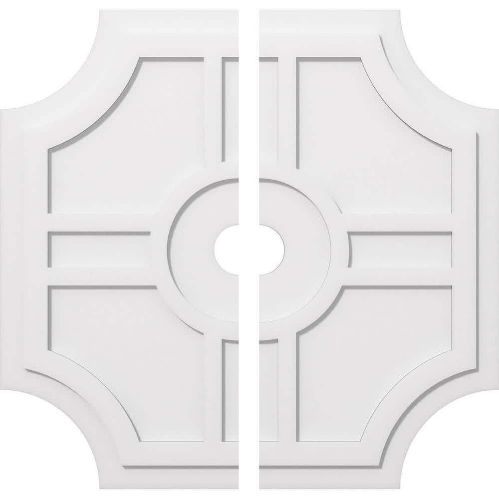 1 in. P X 12-1/2 in. C X 38 in. OD X 4 in. ID Haus Architectural Grade PVC Contemporary Ceiling Medallion, Two Piece price history on PriceWatchPro