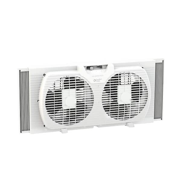 Comfort Zone 9 in. Twin Window Fan with Manually Reversible Airflow Control