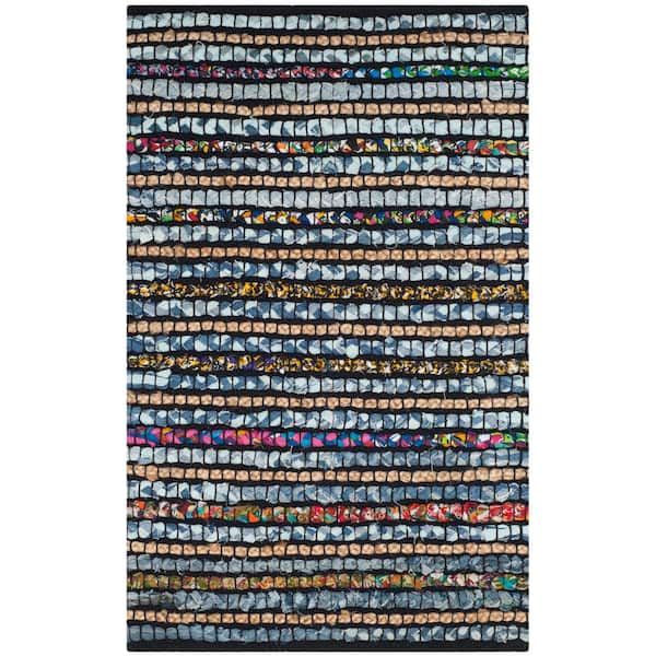 SAFAVIEH Cape Cod Multi/Natural Doormat 2 ft. x 3 ft. Striped Area Rug