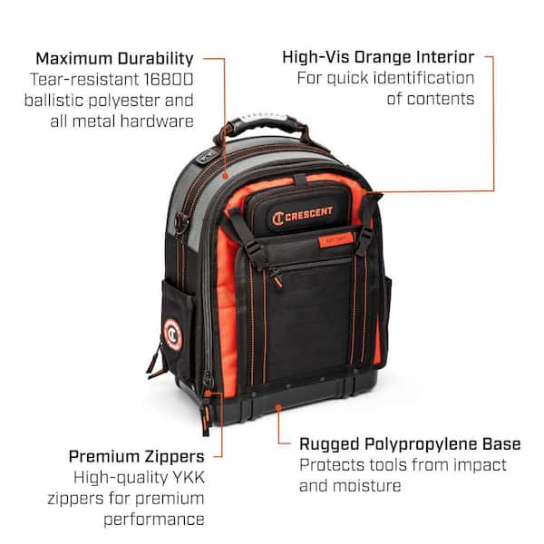 Crescent 14 in. Tradesman Backpack CTB1000T - The Home Depot