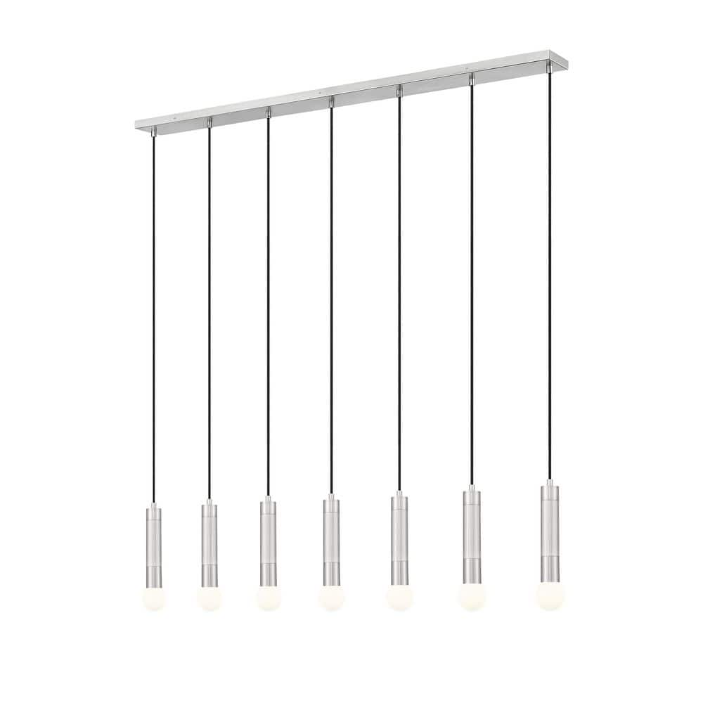 Stari 7-Light Brushed Nickel Chandelier for Indoor Use with No Bulbs Included price history on PriceWatchPro
