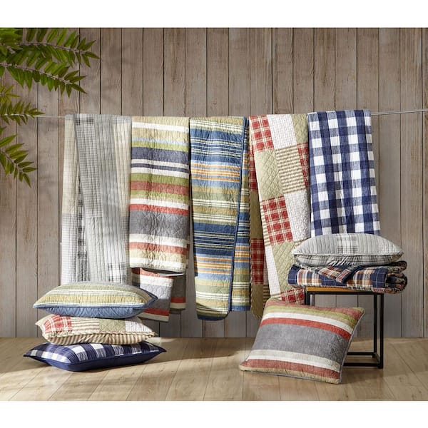 Camano Island Plaid Cotton Quilt Set