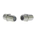 F-Series Coaxial Cable Female Adapters (2-Pack)