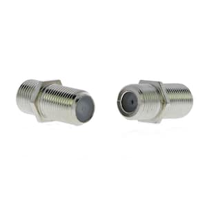 F-Series Coaxial Cable Female Adapters (2-Pack)