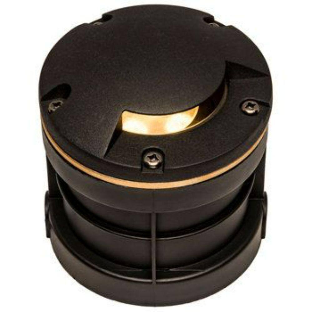 Black 5" Metal and Composite Well Light with Mono Directional Cover