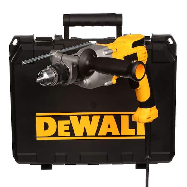 DEWALT 10 Amp 1/2 in. Variable Speed Reversing Pistol-Grip Hammer Drill Kit