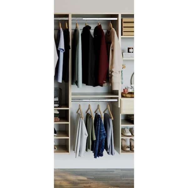 Closet Evolution 48 in. W - 96 in. W White Entryway Wood Closet System
