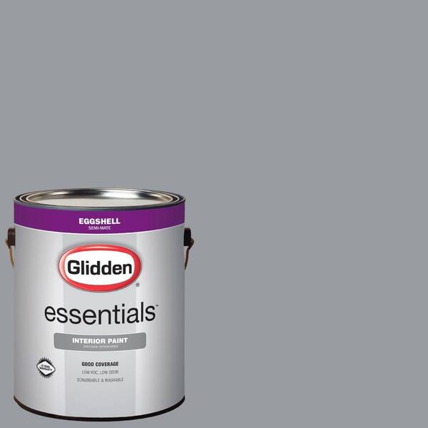 Glidden Essentials 1 gal. #HDGCN38 Cool Metalwork Grey Eggshell Interior Paint