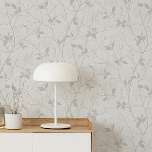 Boutique Belle White and Silver Wallpaper Sample