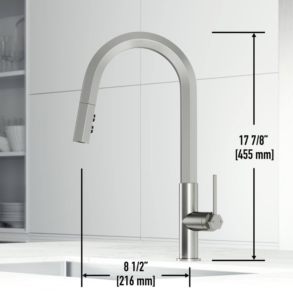 Hart 18" Stainless Steel Pull-Down Kitchen Faucet