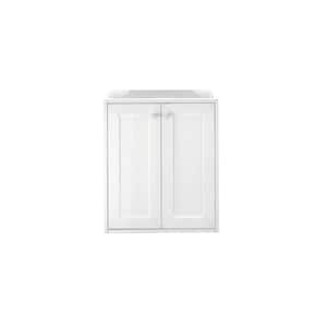 Chianti 23.6 in. W x 18.1 in. D x 27.5 in. H Single Bath Vanity Cabinet without Top in Glossy White