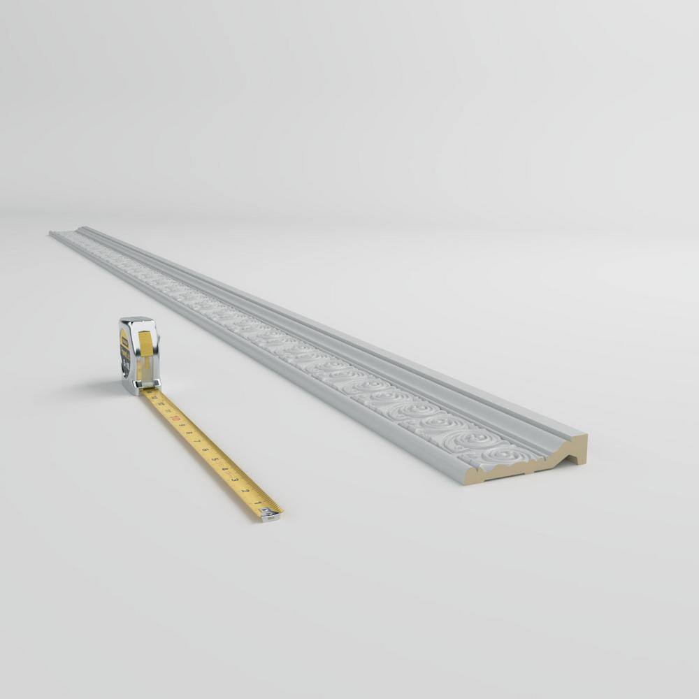 Ralston White Polyurethane Decorative Chair Rail Moulding