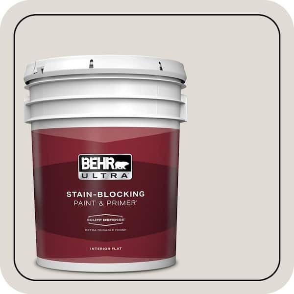 BEHR ULTRA 5 gal. #T13-2 Empire Porcelain Extra Durable Flat Interior Paint & Primer