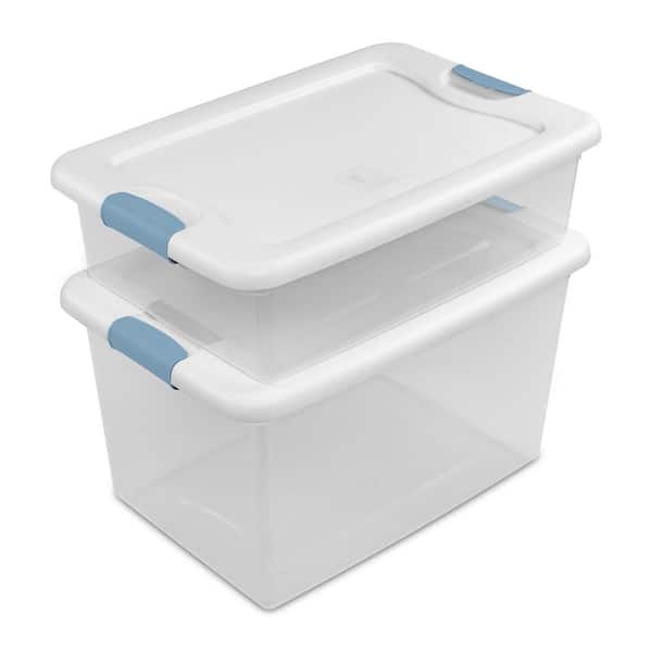 64 qt. Storage Bin in White (16-Pack)