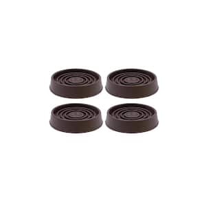 1-3/4 in. Brown Rubber Furniture Cup (4-Pack)