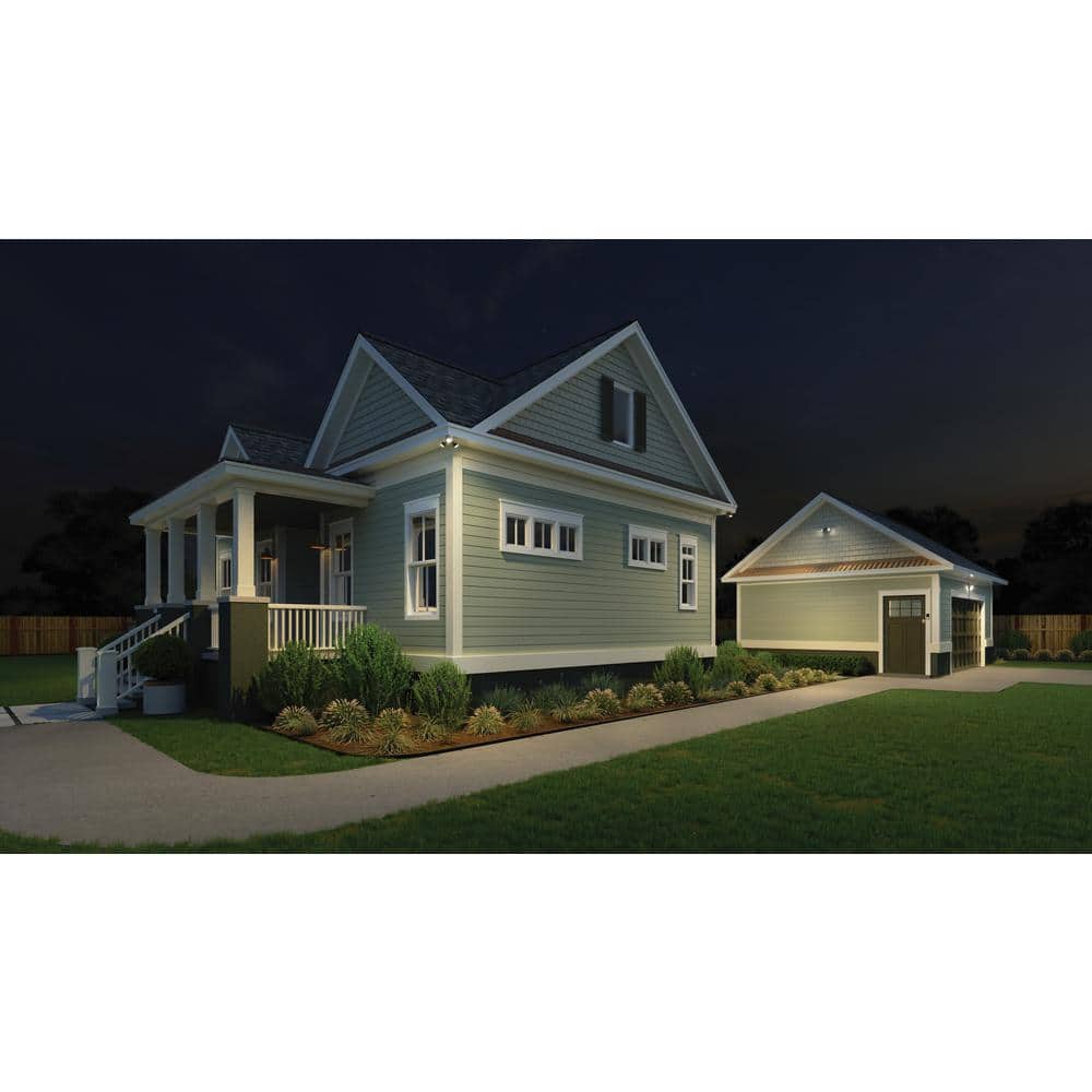 Bronze Dual Head LED Outdoor Security Flood Light
