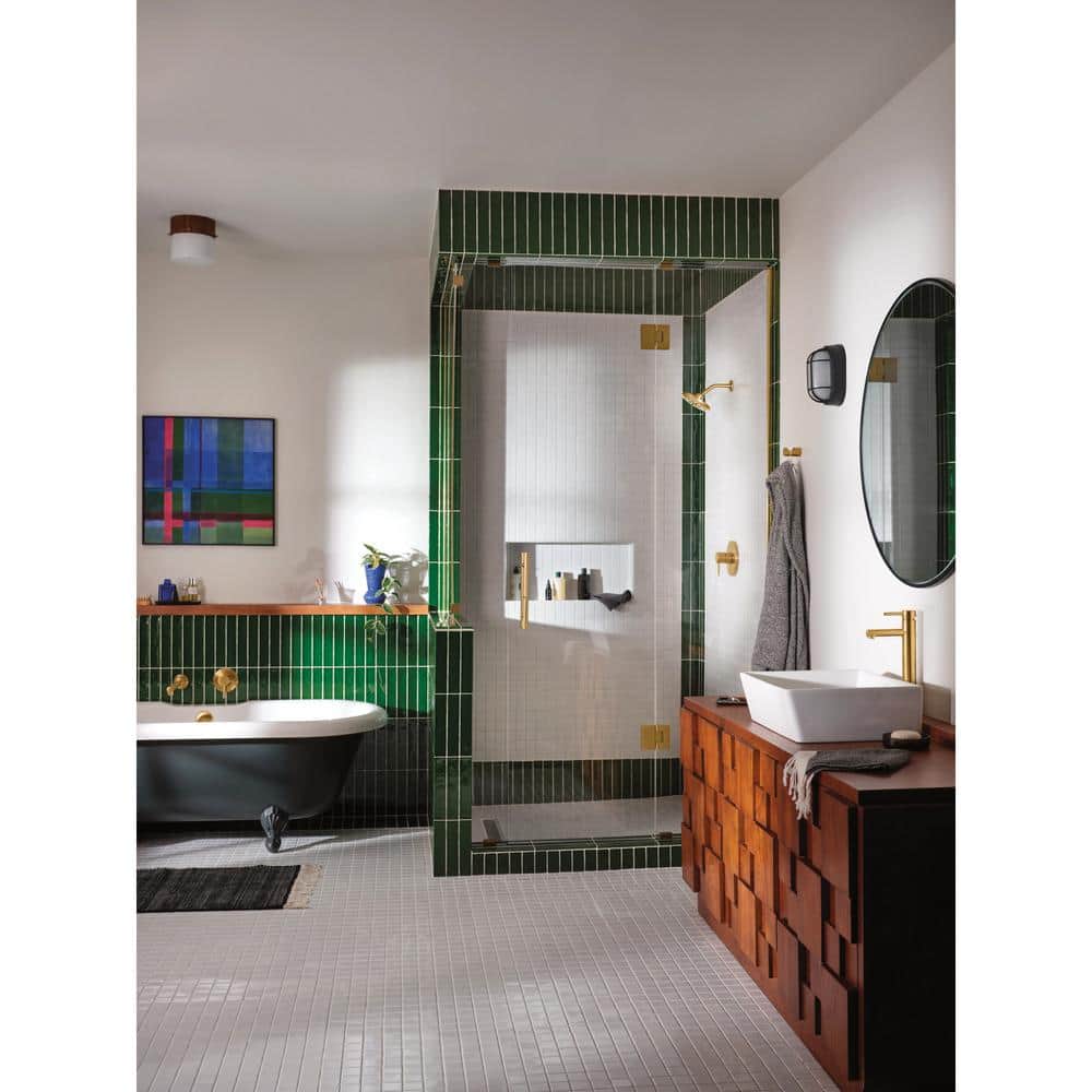 White Rectangular Ceramic Above-Counter Vessel Sink