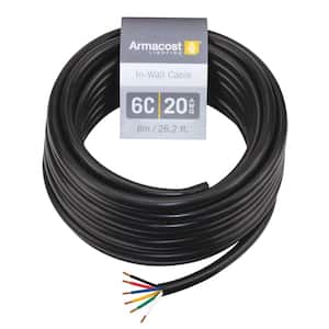 6C 20AWG In Wall Cable Connector Cord