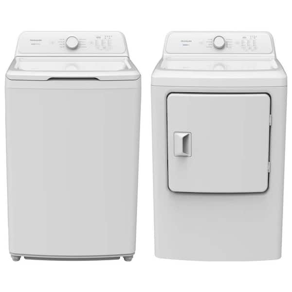 4.1 cu. ft. White Top Load Washer and 7 cu. ft. White Dryer Set