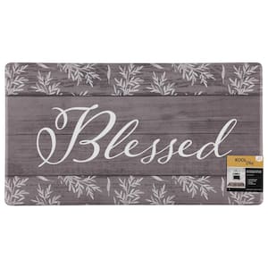 Cloud Comfort Blessed 18 in. x 30 in. Anti-Fatigue Kitchen Mat