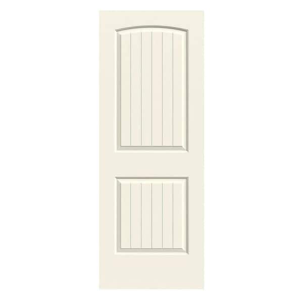 JELD-WEN 36 in. x 80 in. Santa Fe Vanilla Painted Smooth Solid Core Molded Composite MDF Interior Door Slab