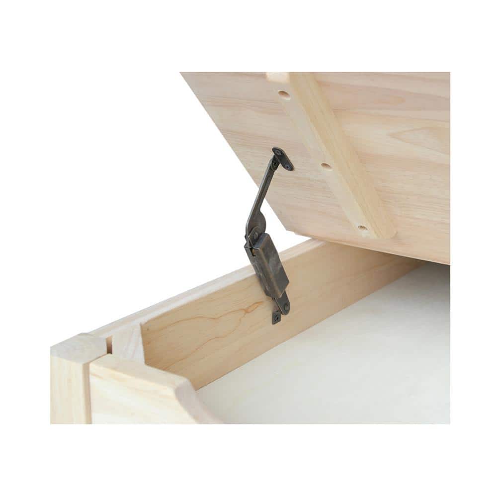 Eco-Friendly Mission Style Unfinished Wood Kids' Craft Table with Storage