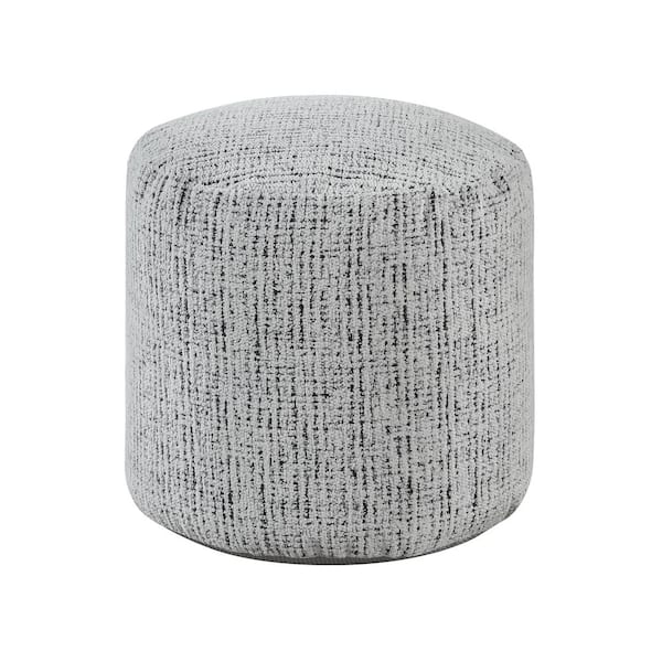 Unbranded 17 in. x 16 in. Multicolor Quality Excellence Cylindrical Pouf Upholstery by Chenille Fabric Modern Ottoman Wall Art