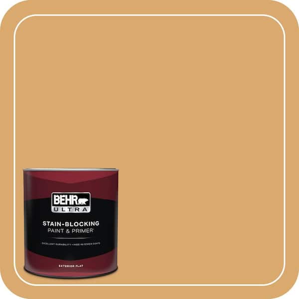 BEHR ULTRA 1 qt. #ICC-70 Flower Field Flat Exterior Paint & Primer