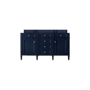 Brittany 58.8 in. W x 23 in. D x 32.8 in. H Double Bath Vanity Cabinet Without Top in Victory Blue